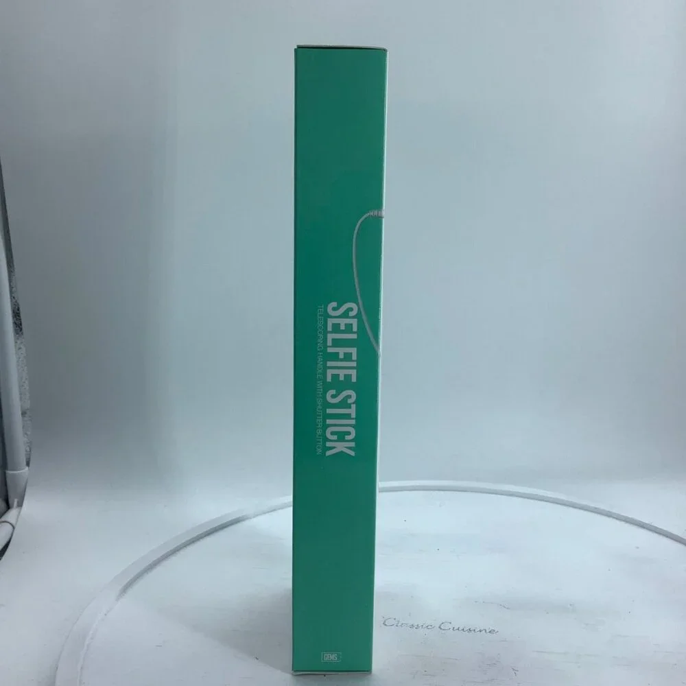 GEMS+ Selfie Stick Telescoping Handle Shutter Button Turquoise Blue Green NEW - Picture 4 of 6